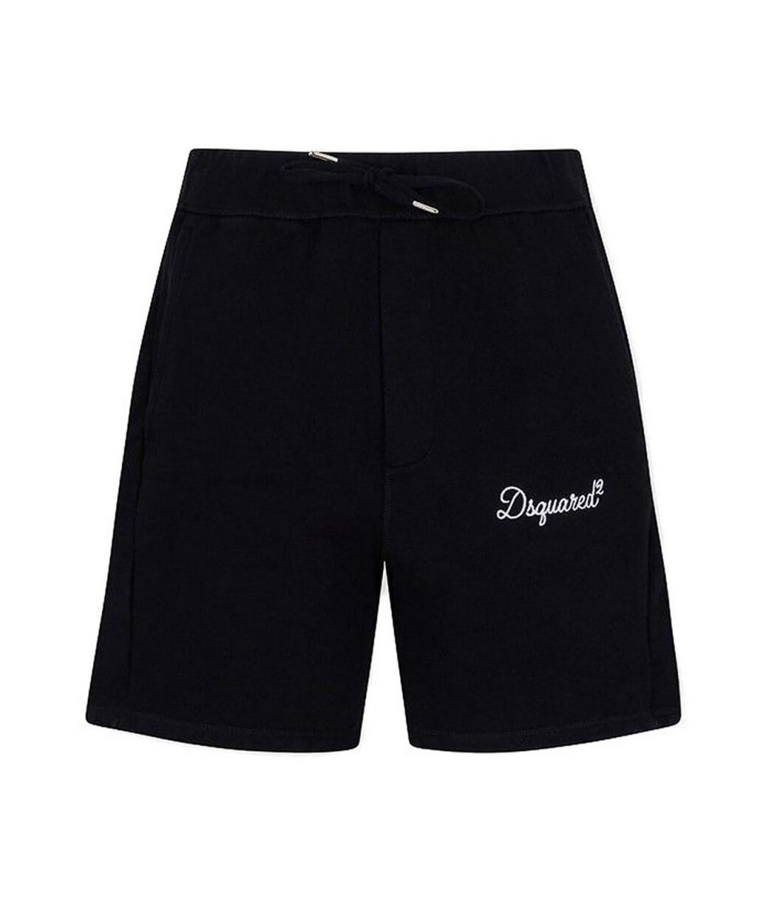 DSQUARED2 Черные хлопковые шорты, фото 1