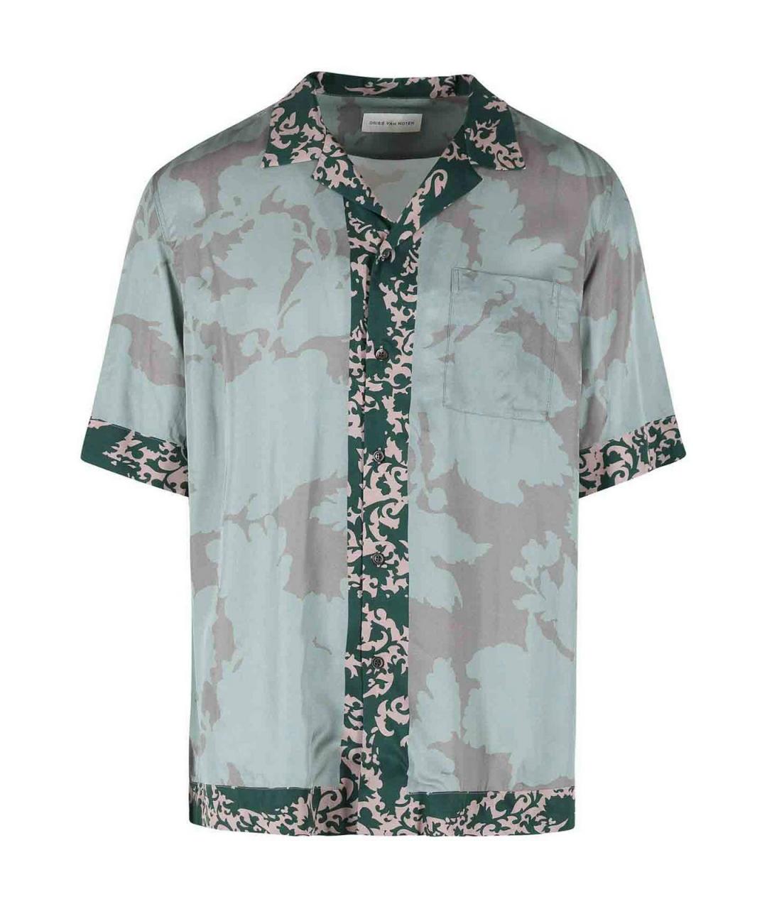 DRIES VAN NOTEN Зеленая кэжуал рубашка, фото 1