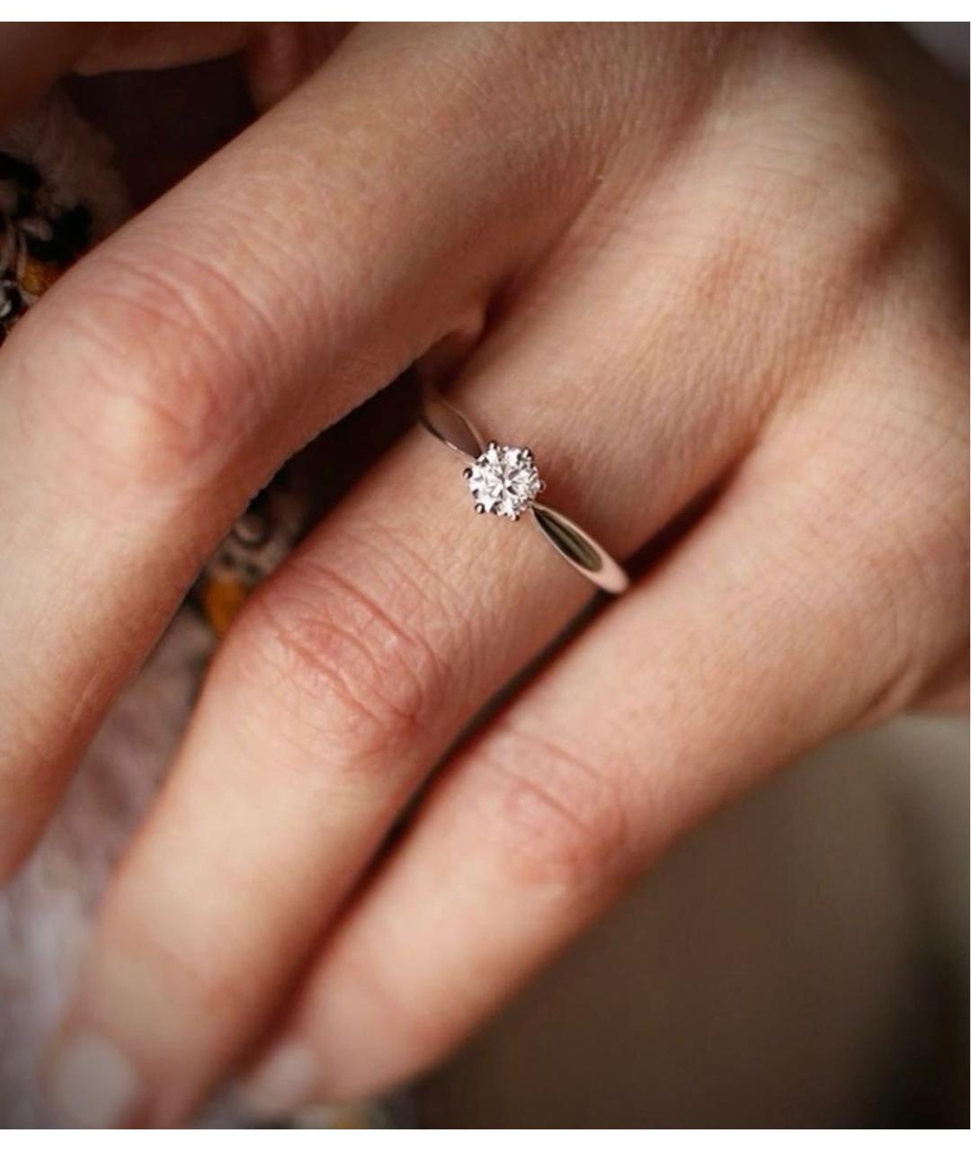 TIFFANY&CO Серебряное платиновое кольцо, фото 6