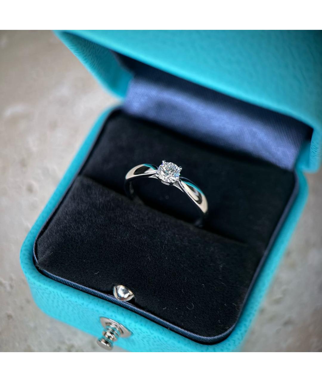 TIFFANY&CO Серебряное платиновое кольцо, фото 3