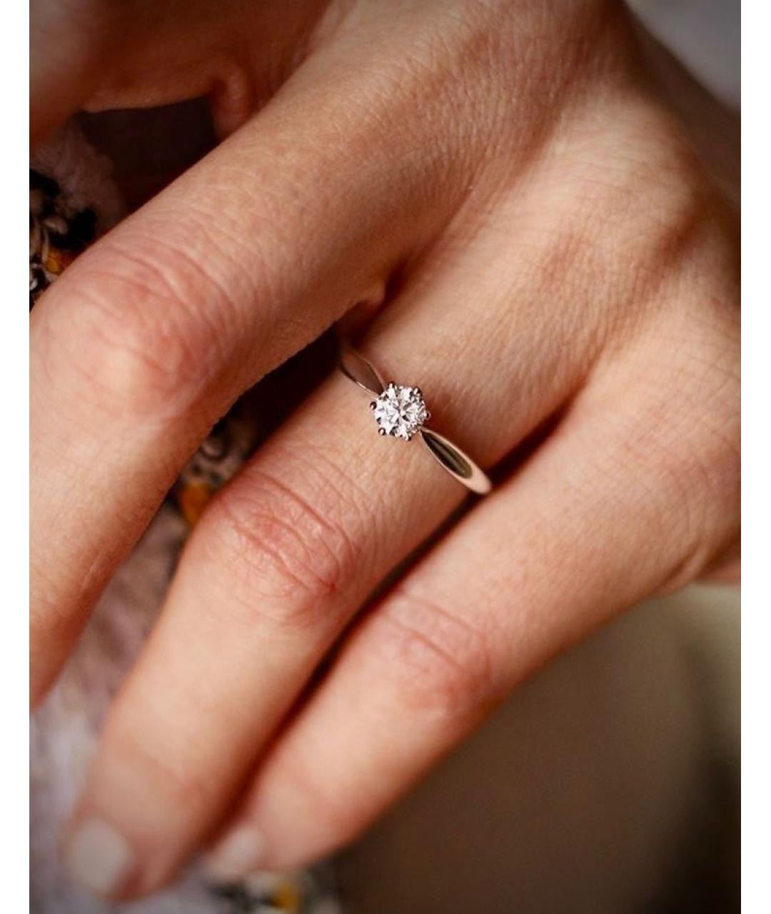 TIFFANY&CO Серебряное платиновое кольцо, фото 5
