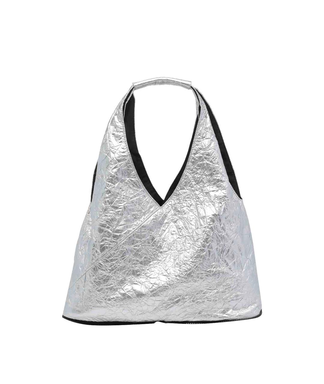 MM6 MAISON MARGIELA Серебряная сумка с короткими ручками, фото 1
