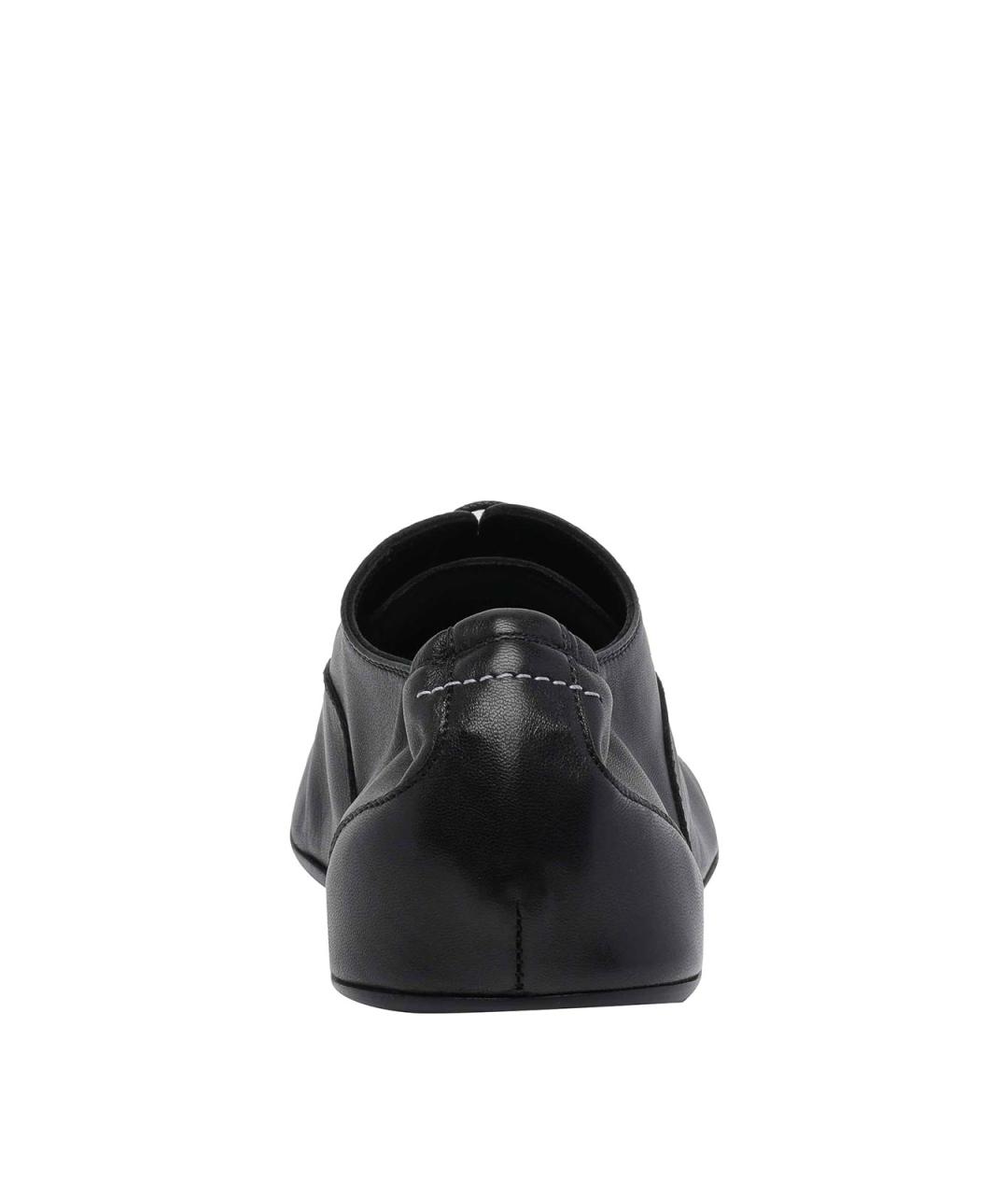 MM6 MAISON MARGIELA Черные кожаные туфли, фото 4