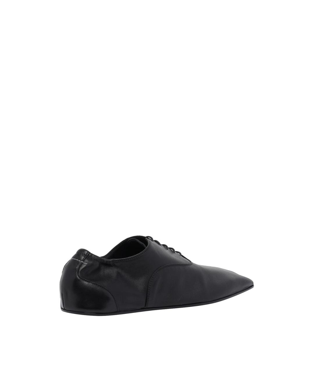 MM6 MAISON MARGIELA Черные кожаные туфли, фото 3