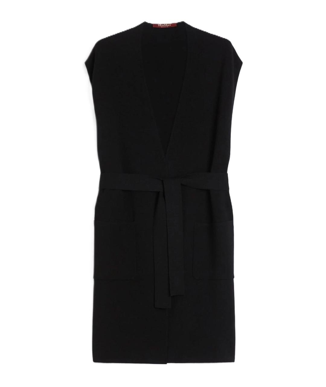 MAX MARA STUDIO Черный жилет, фото 1