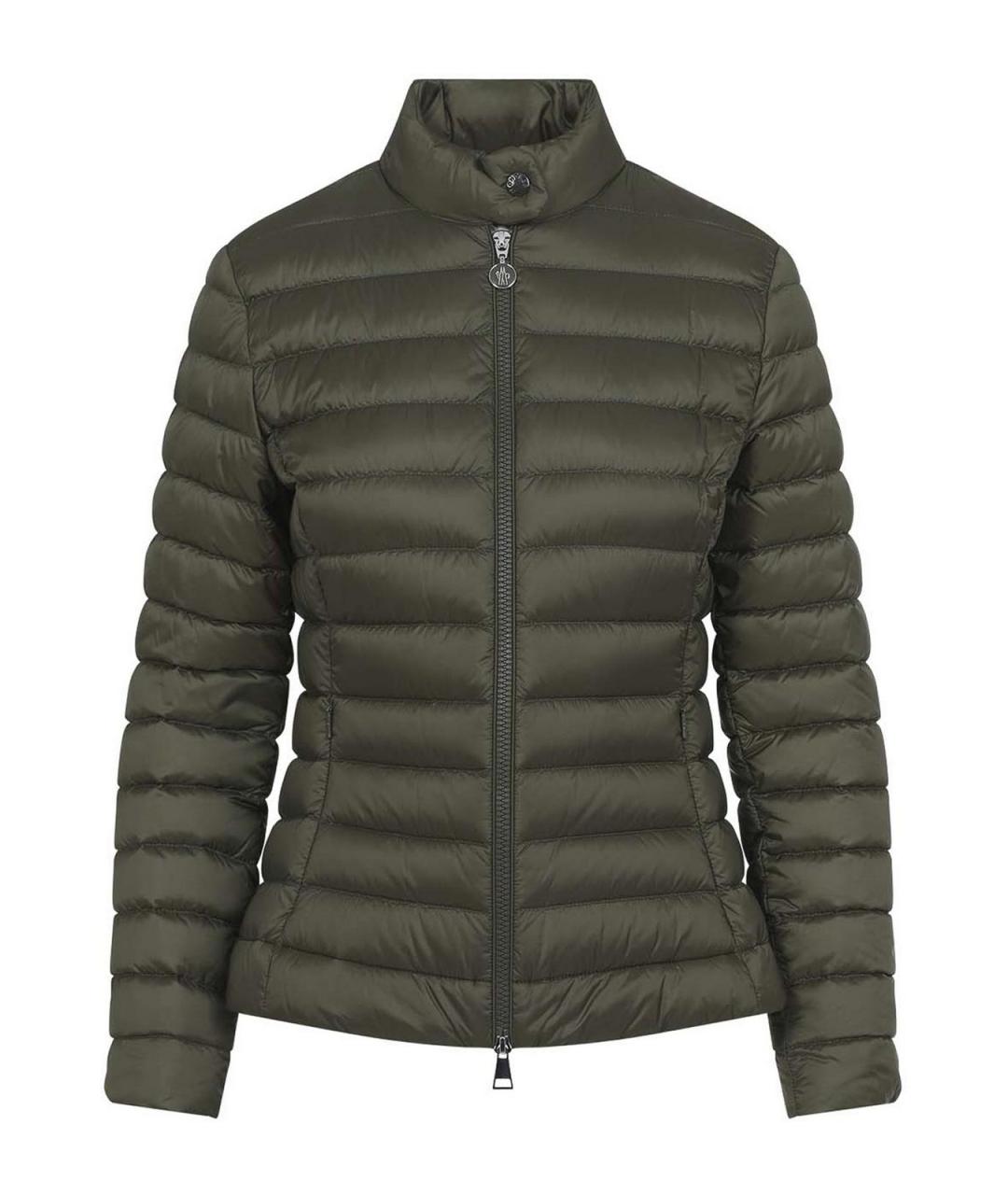 MONCLER Зеленая полиамидовая куртка, фото 1