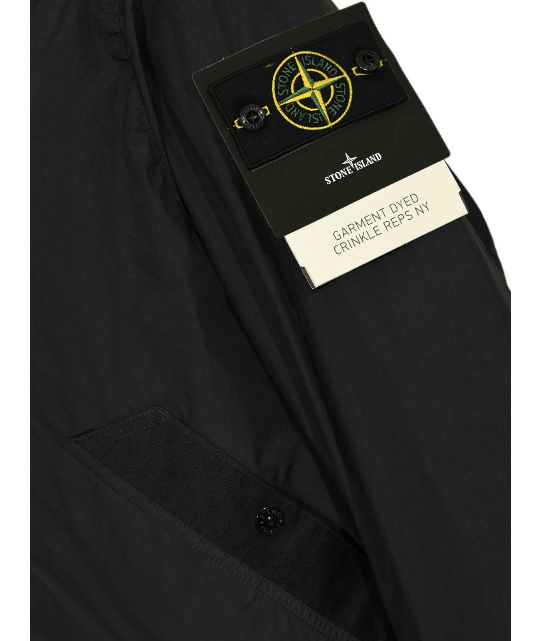 STONE ISLAND Темно-синяя полиамидовая куртка, фото 3