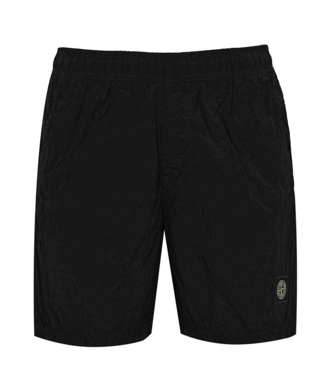 STONE ISLAND Синие полиамидовые шорты, фото 1