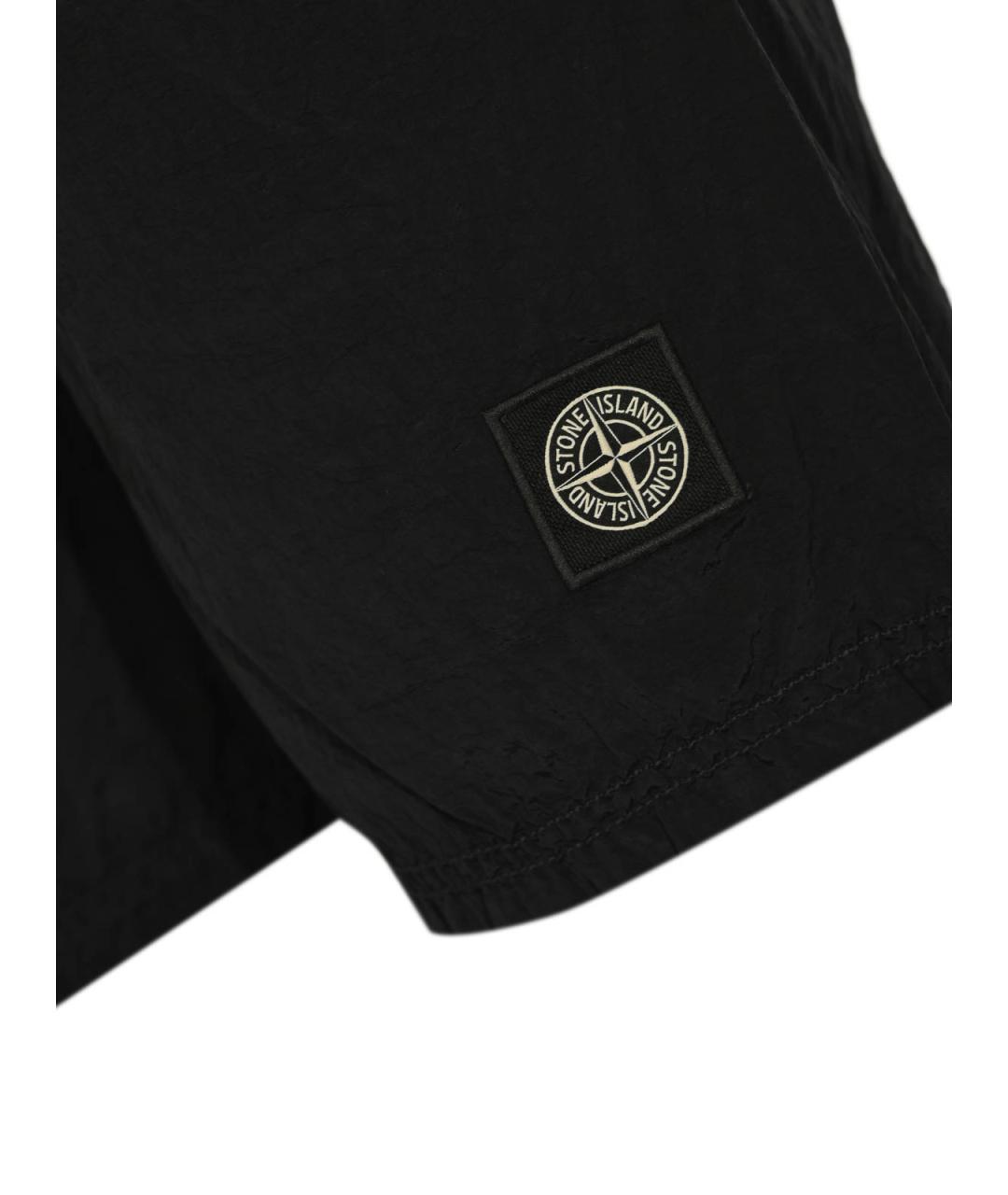 STONE ISLAND Синие полиамидовые шорты, фото 3