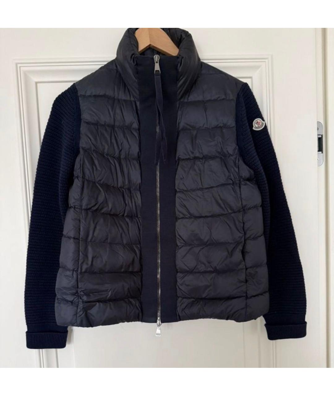 MONCLER Синяя шелковая куртка, фото 7