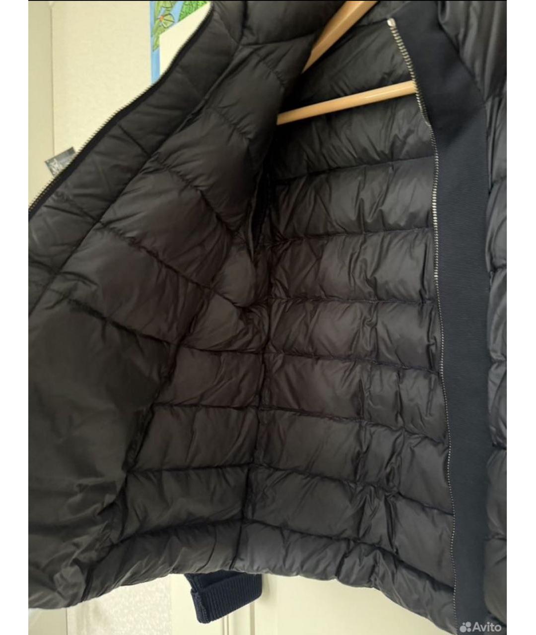 MONCLER Синяя шелковая куртка, фото 6