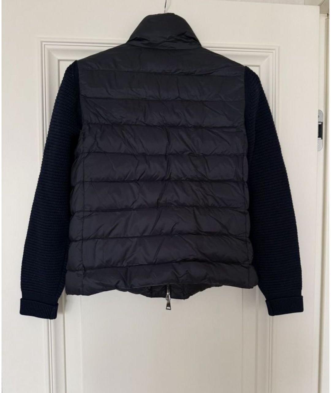 MONCLER Синяя шелковая куртка, фото 2