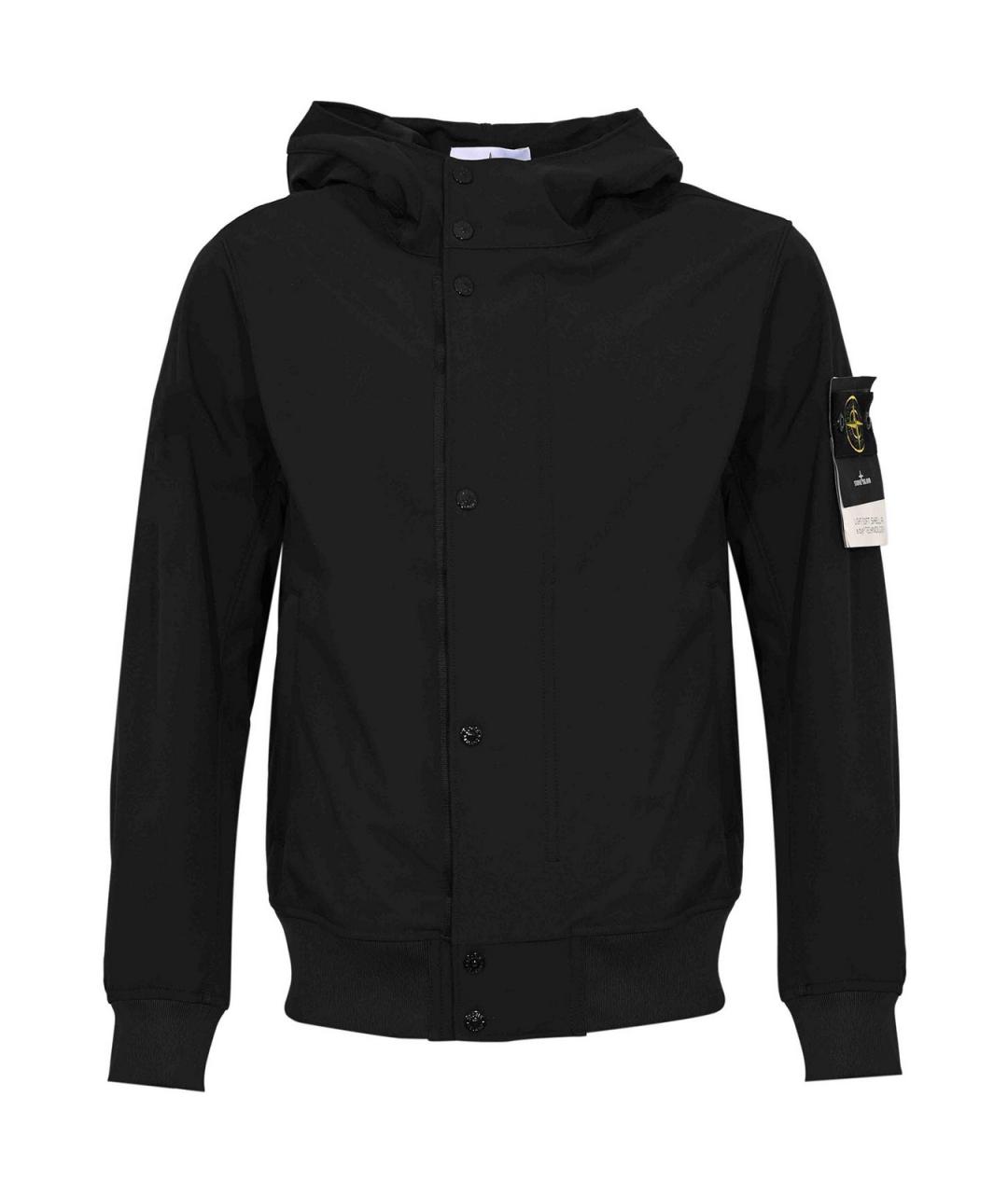 STONE ISLAND Черная полиэстеровая куртка, фото 1