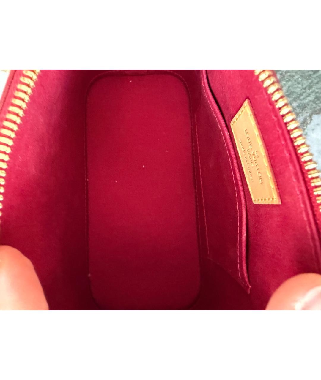 LOUIS VUITTON Красная сумка с короткими ручками из лакированной кожи, фото 8