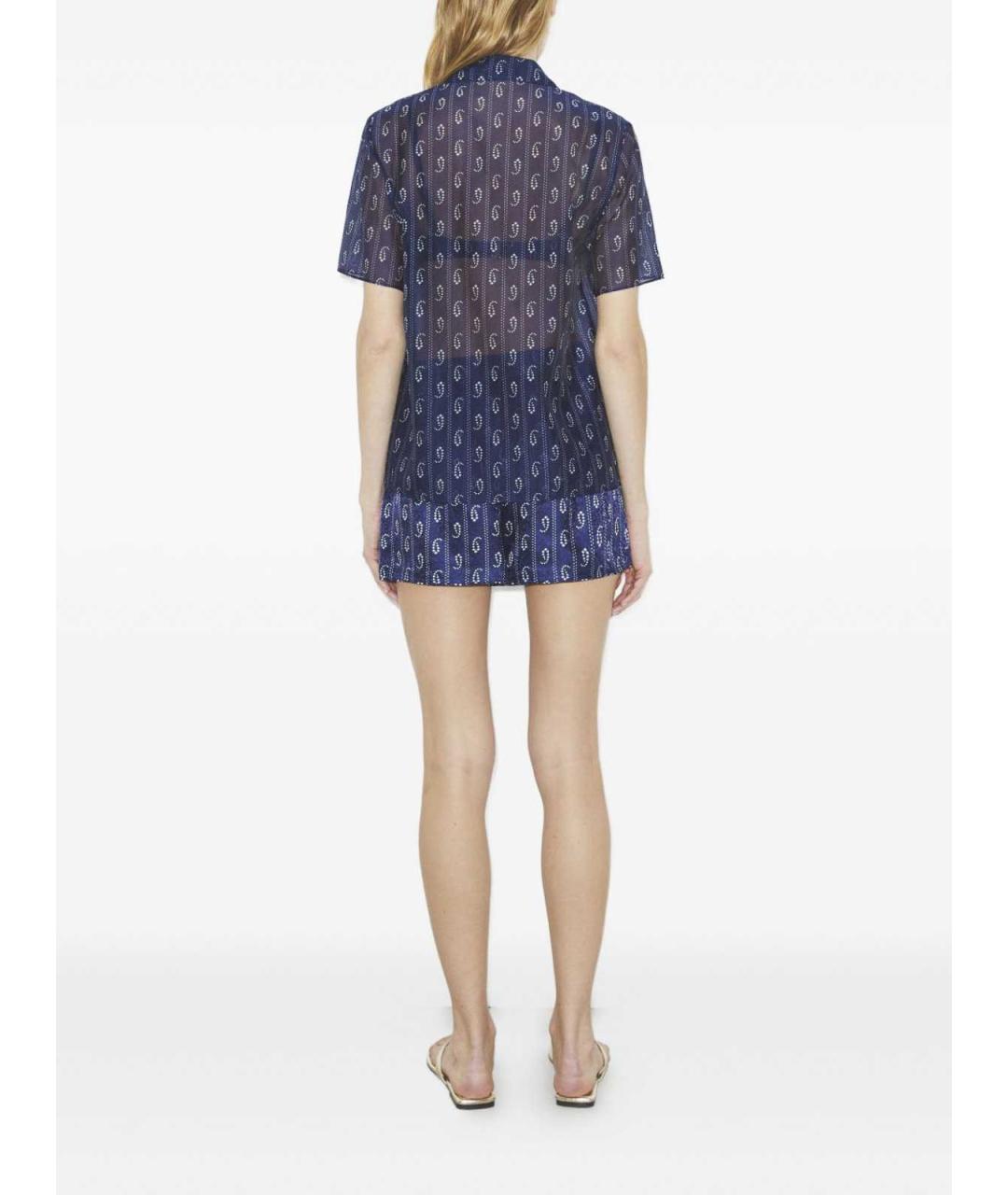 TORY BURCH Синие вискозные шорты, фото 2