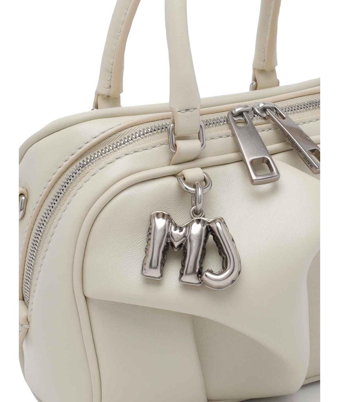 MARC JACOBS Белая сумка с короткими ручками из экзотической кожи, фото 4