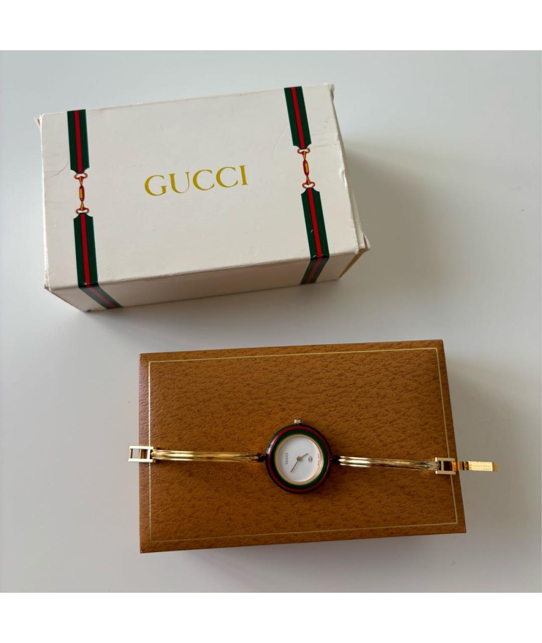 GUCCI Золотые часы, фото 2