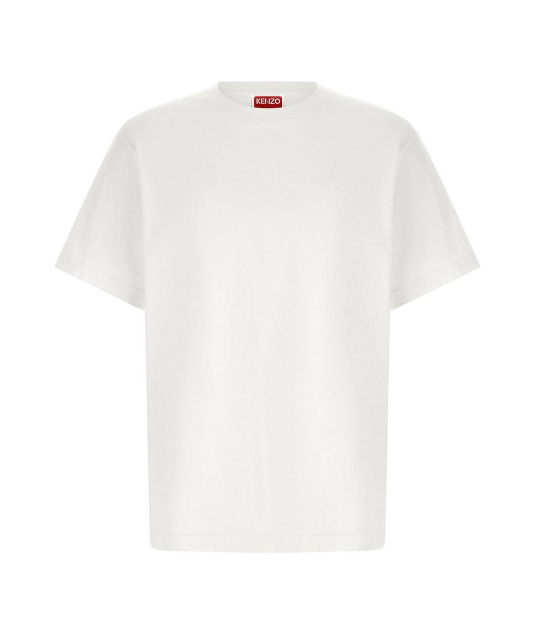 KENZO Белая хлопковая футболка, фото 1