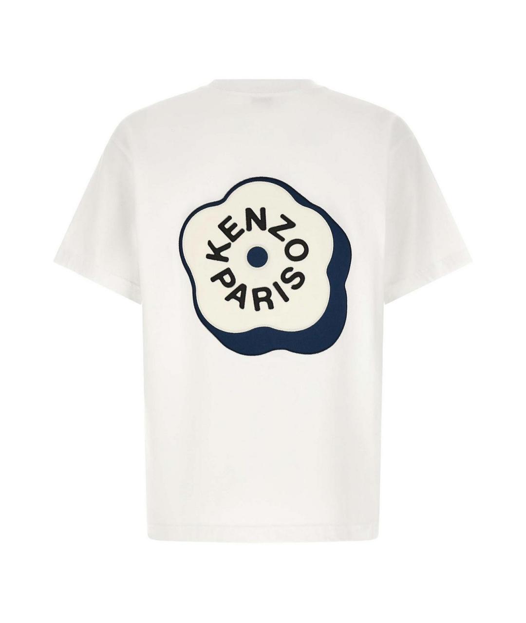 KENZO Белая хлопковая футболка, фото 2