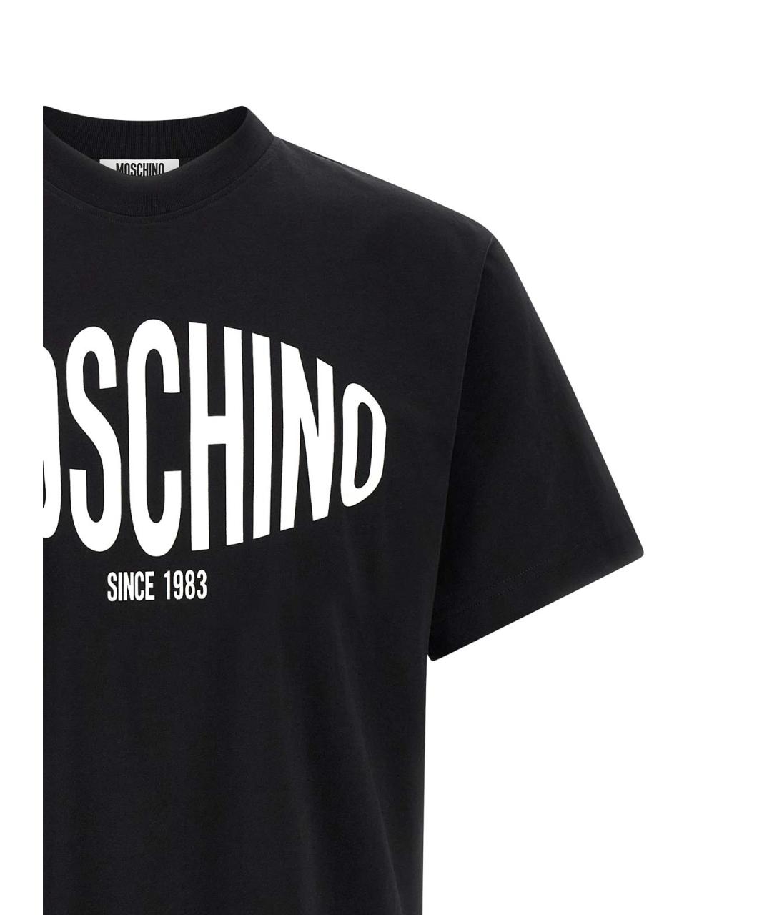 MOSCHINO Белая хлопковая футболка, фото 3