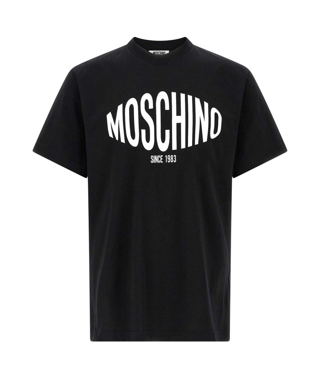 MOSCHINO Белая хлопковая футболка, фото 1