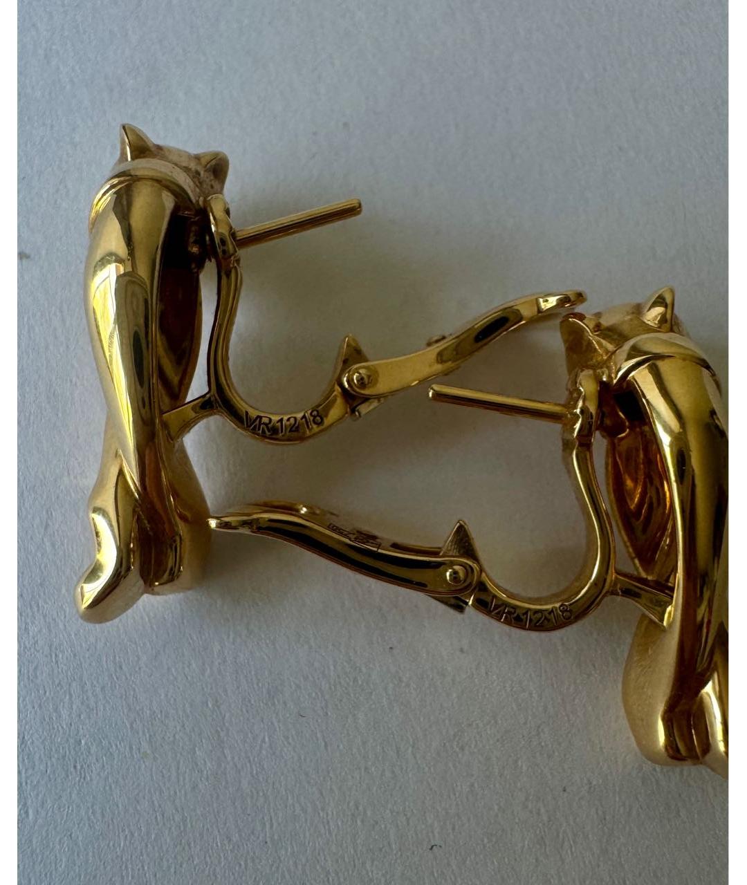 CARTIER Золотые серьги из желтого золота, фото 3
