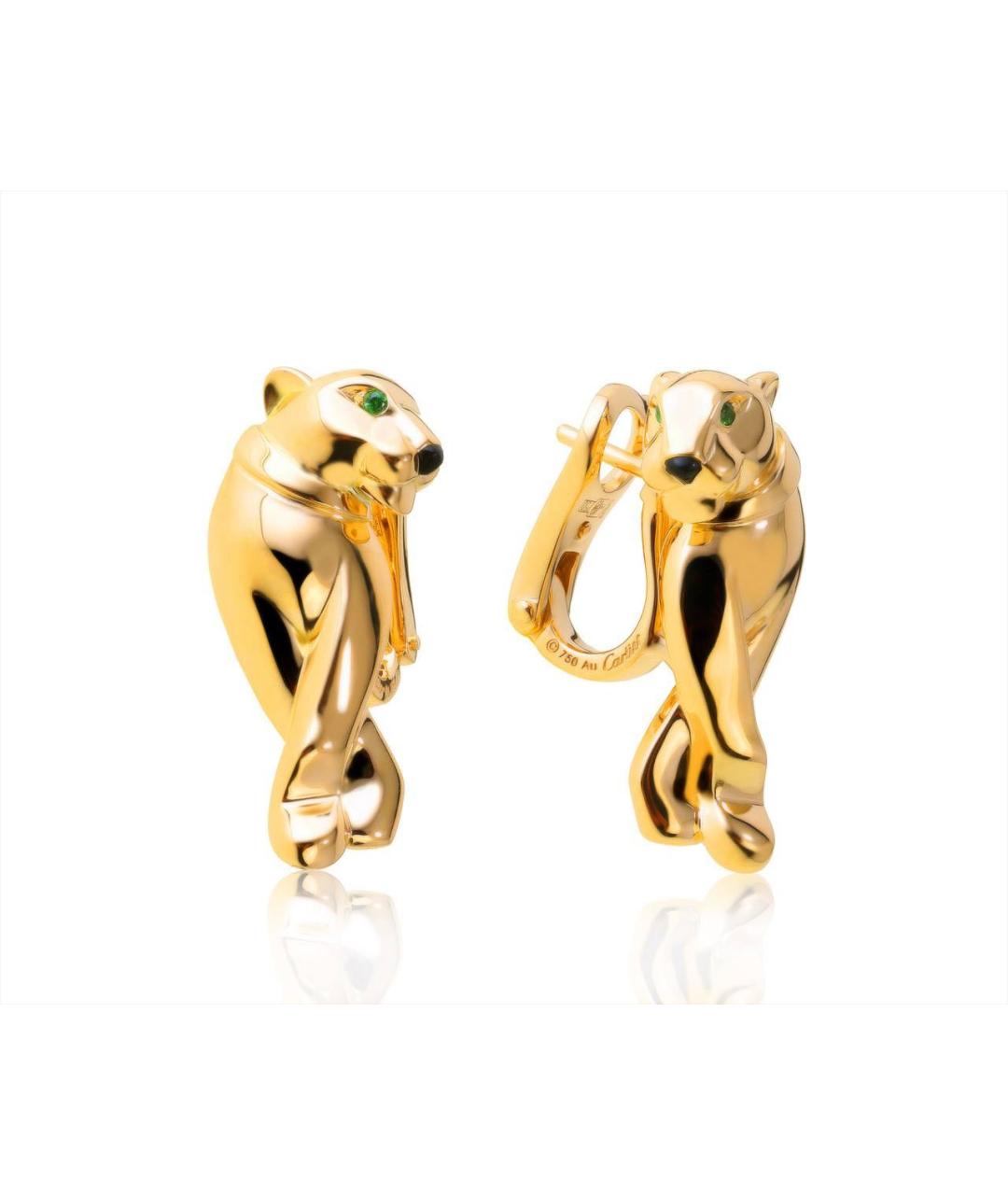 CARTIER Золотые серьги из желтого золота, фото 8