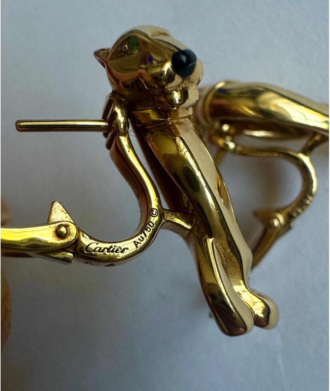 CARTIER Золотые серьги из желтого золота, фото 4