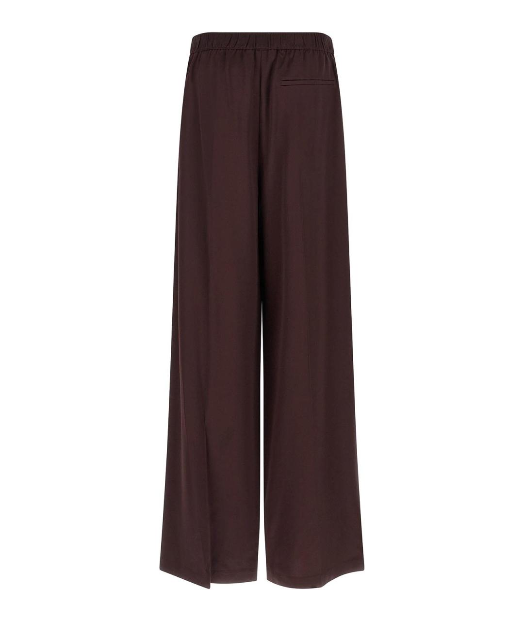 TORY BURCH Бордовые вискозные брюки широкие, фото 2