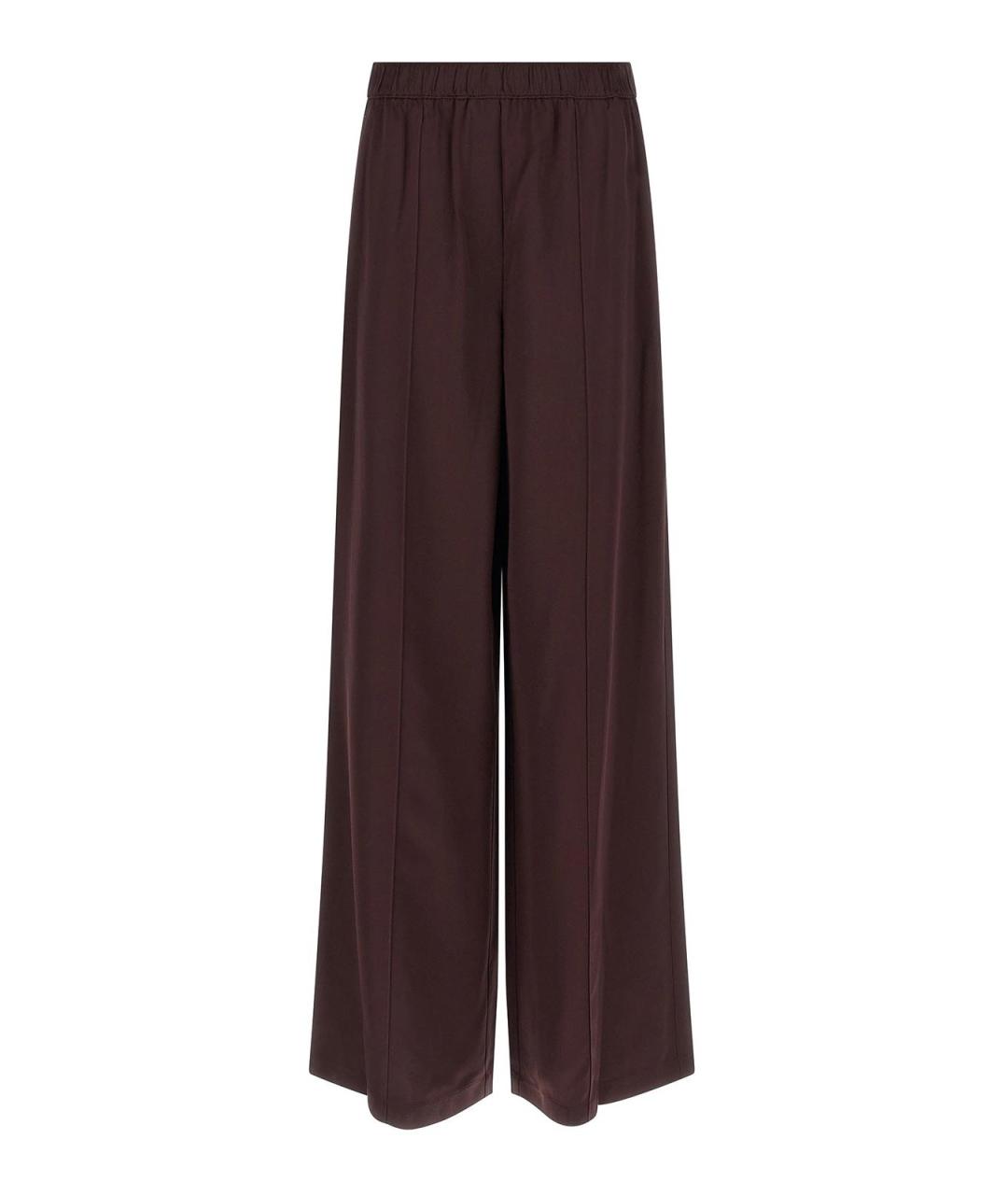 TORY BURCH Бордовые вискозные брюки широкие, фото 1