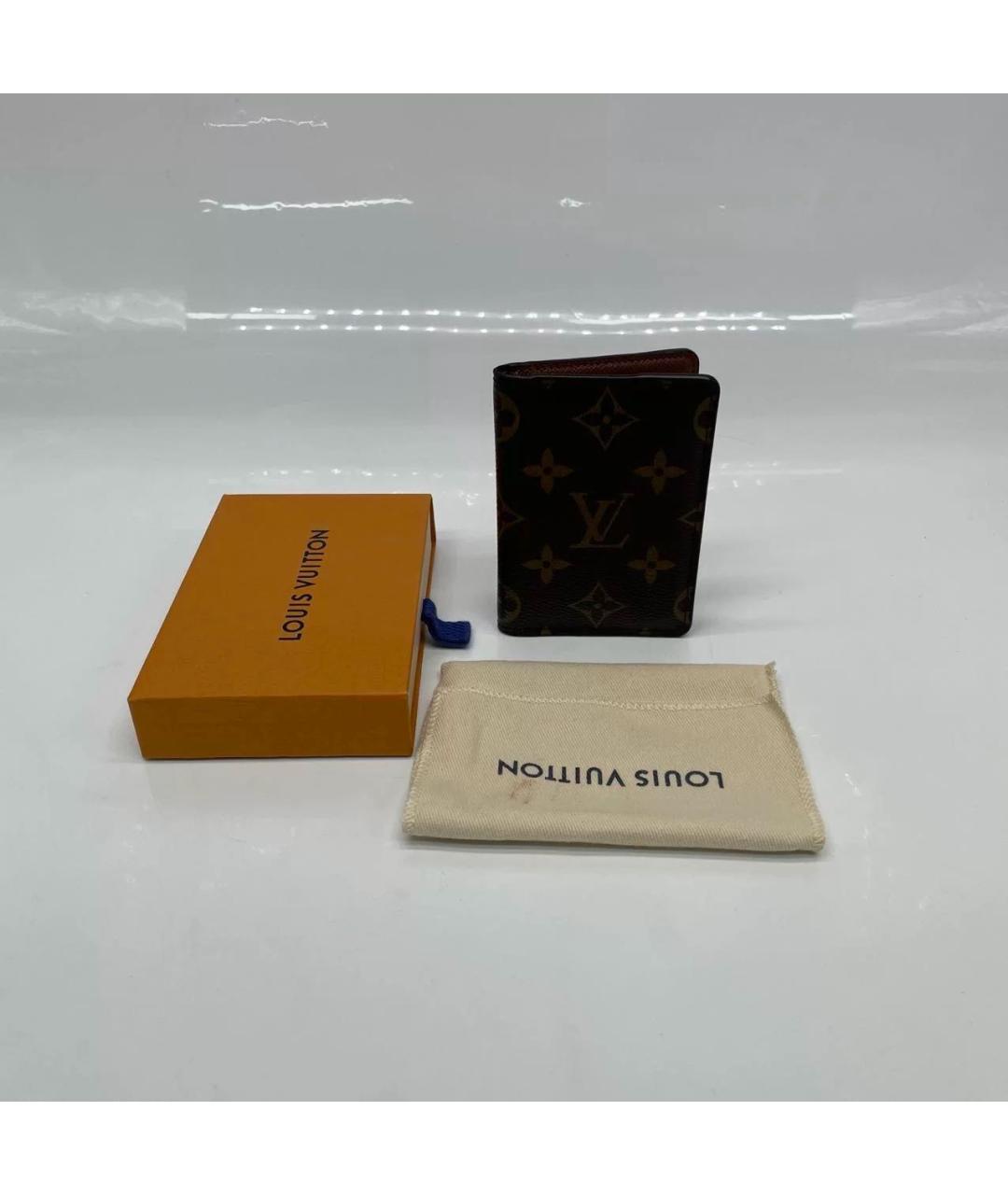 LOUIS VUITTON Коричневый кошелек, фото 7
