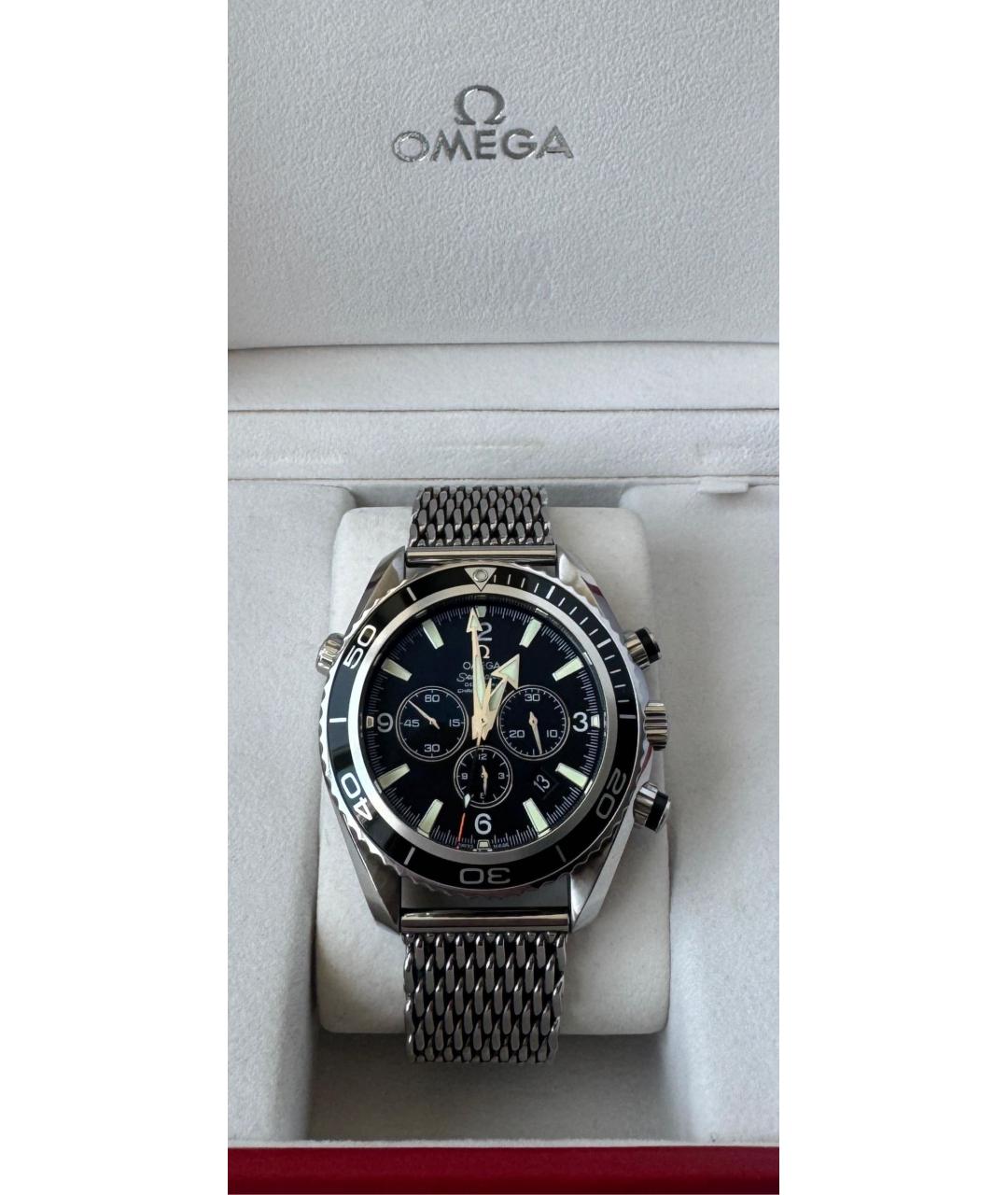 OMEGA Серебряные металлические часы, фото 2