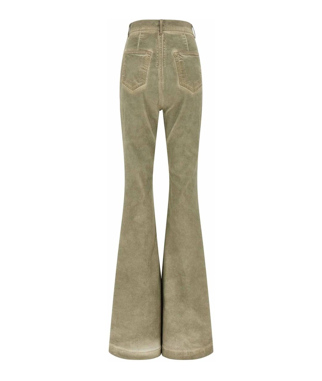 RICK OWENS DRKSHDW Бежевые хлопковые джинсы клеш, фото 2