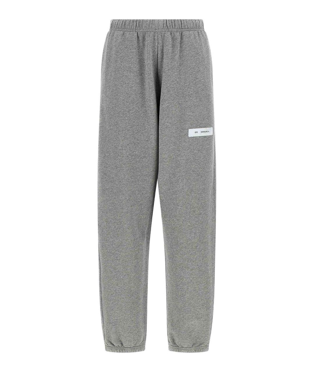 MM6 MAISON MARGIELA Серые хлопковые спортивные брюки и шорты, фото 1