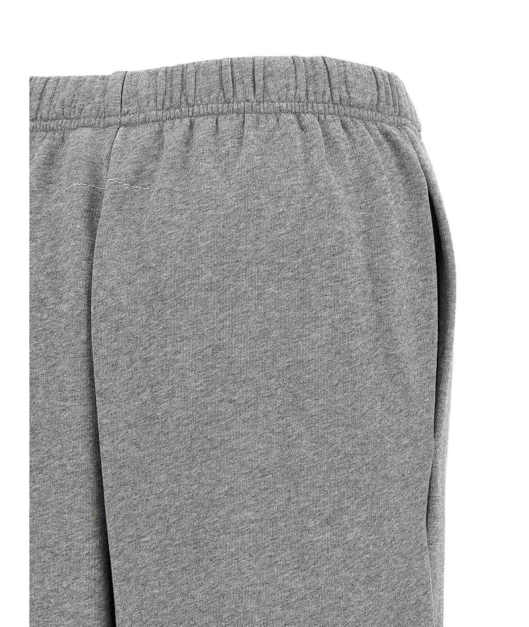 MM6 MAISON MARGIELA Серые хлопковые спортивные брюки и шорты, фото 4
