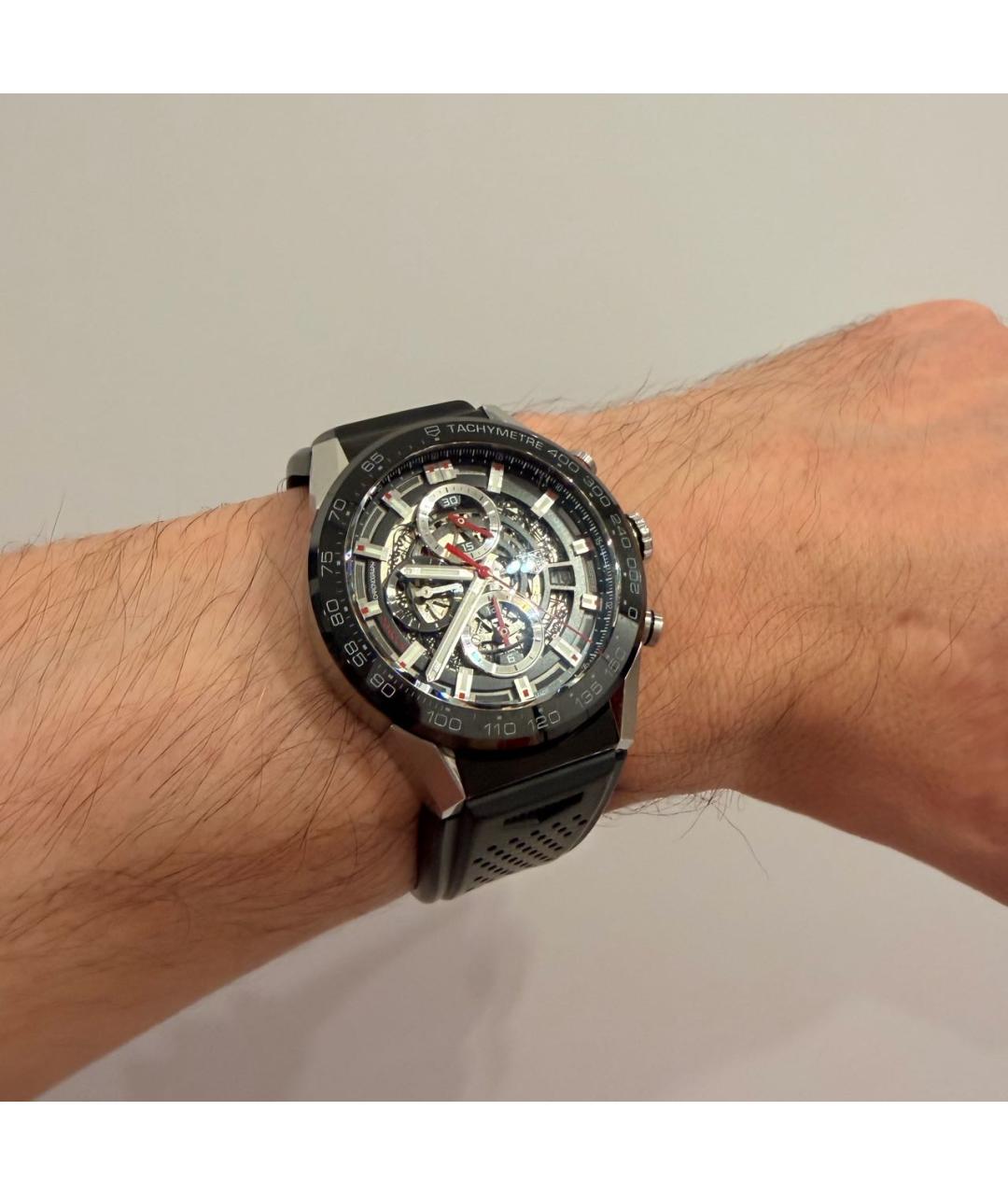 TAG HEUER Черные часы, фото 6