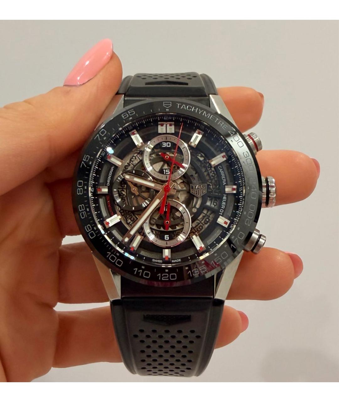 TAG HEUER Черные часы, фото 8