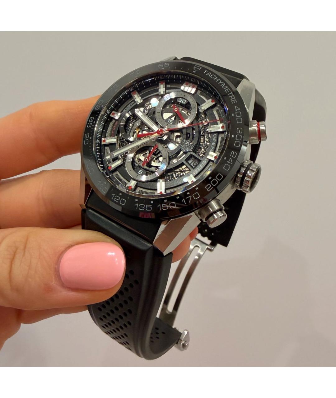 TAG HEUER Черные часы, фото 2