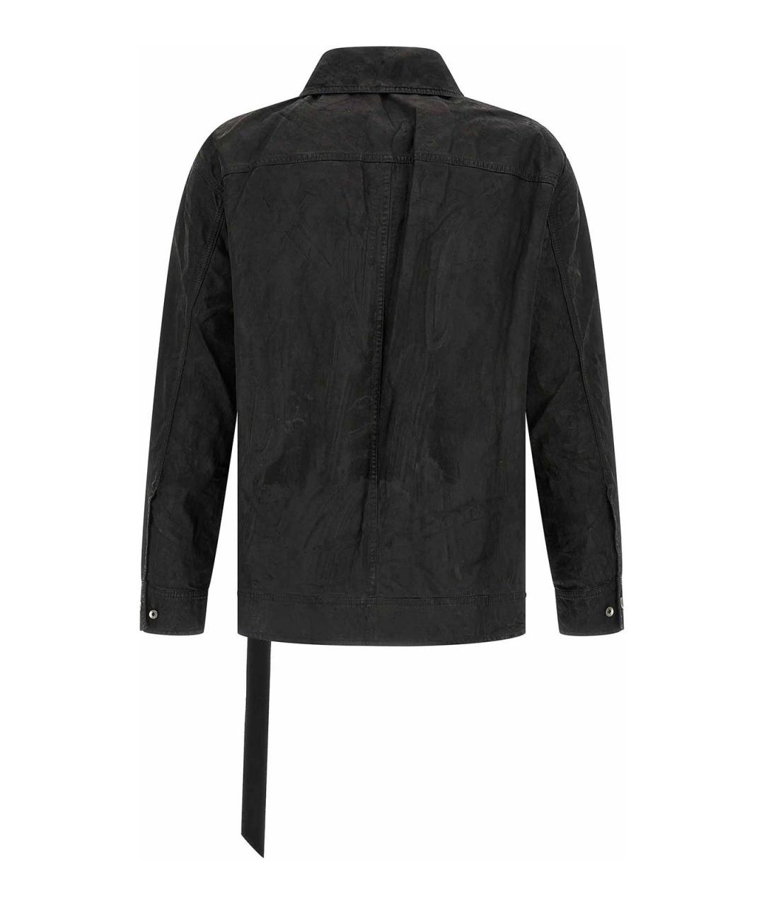 RICK OWENS DRKSHDW Черная хлопковая кэжуал рубашка, фото 2