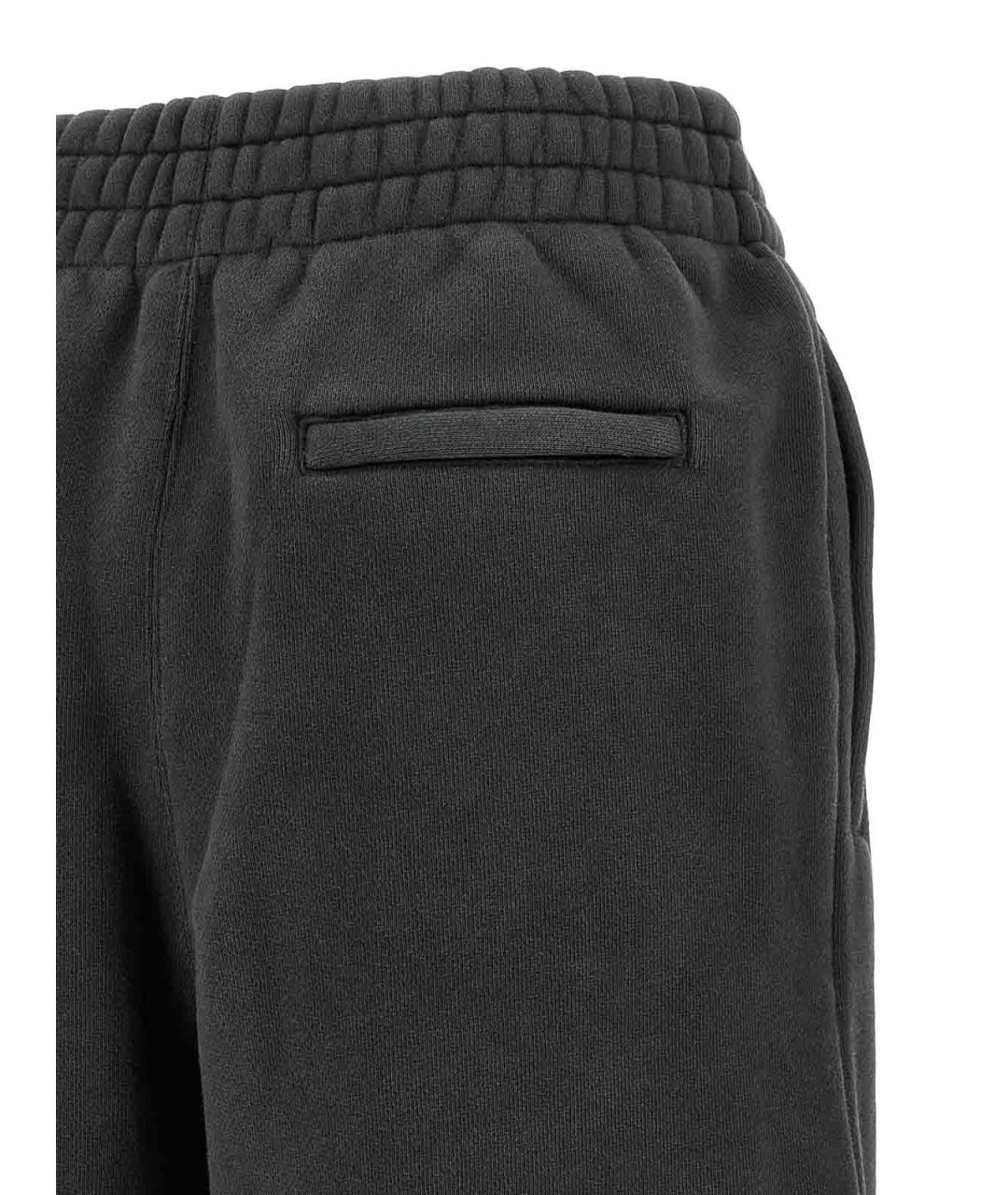 T BY ALEXANDER WANG Черные хлопковые спортивные брюки и шорты, фото 4