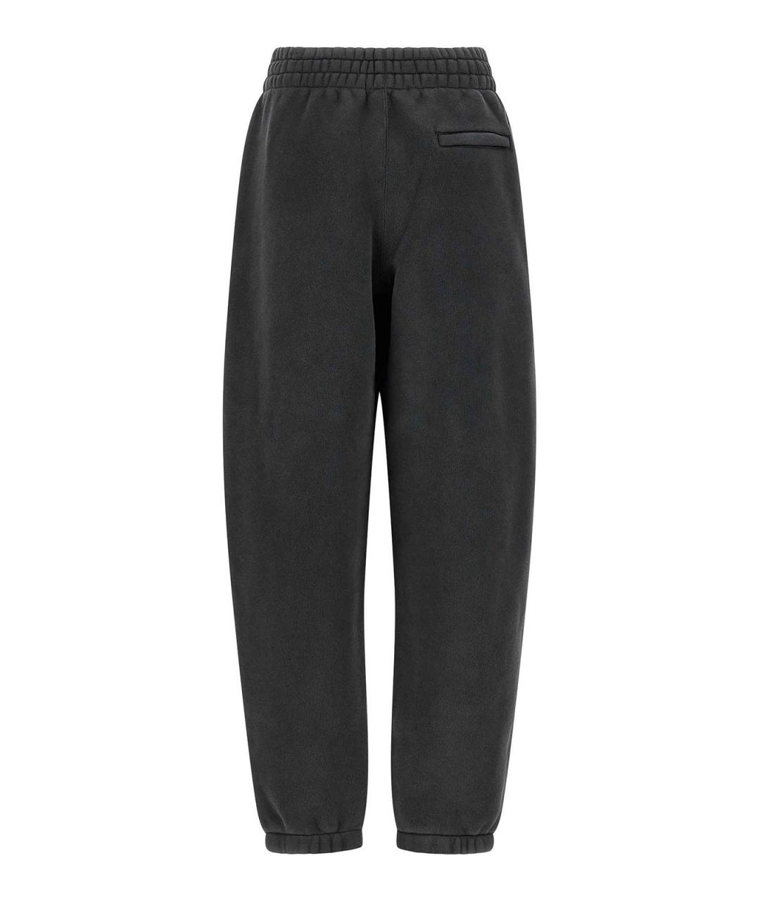 T BY ALEXANDER WANG Черные хлопковые спортивные брюки и шорты, фото 2