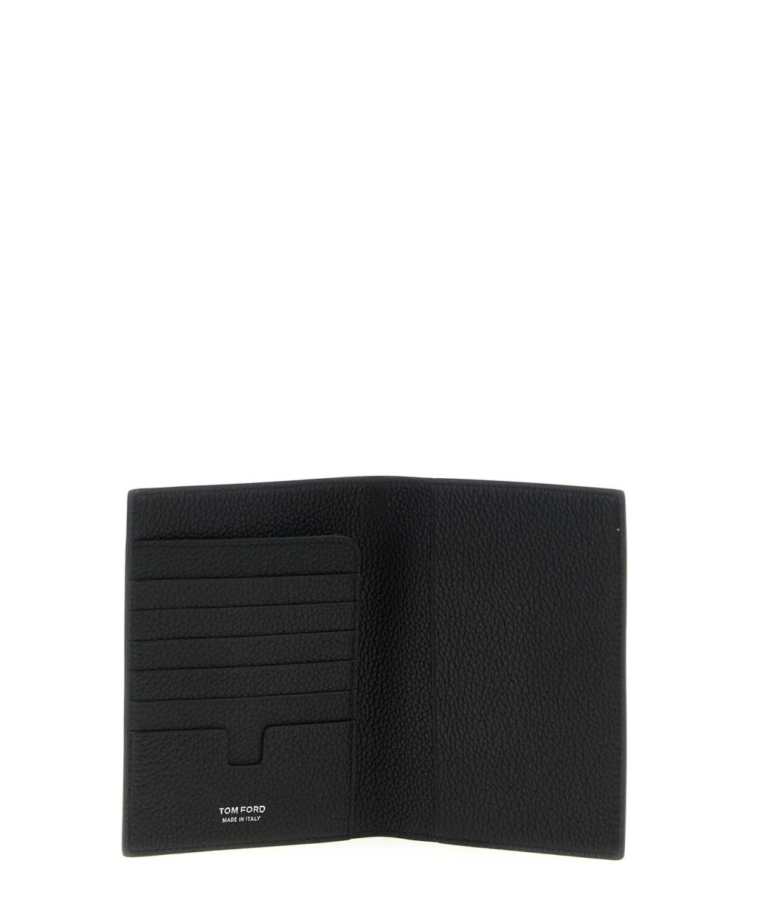 TOM FORD Черный кожаный кошелек, фото 3
