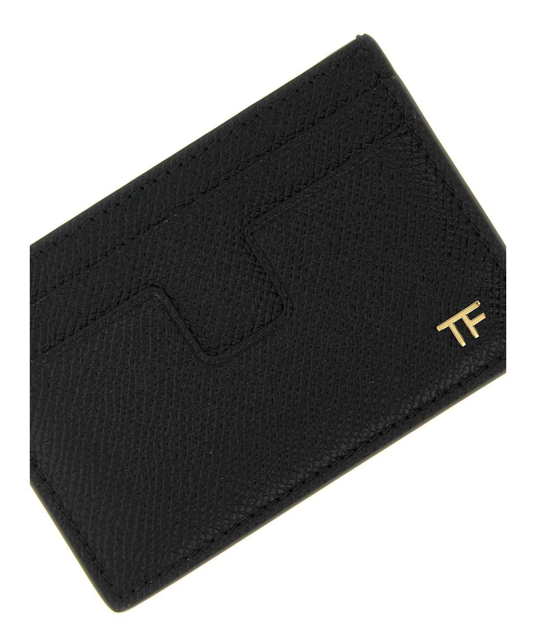 TOM FORD Черный кожаный кардхолдер, фото 3