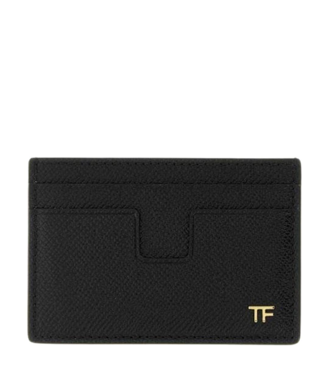 TOM FORD Черный кожаный кардхолдер, фото 1