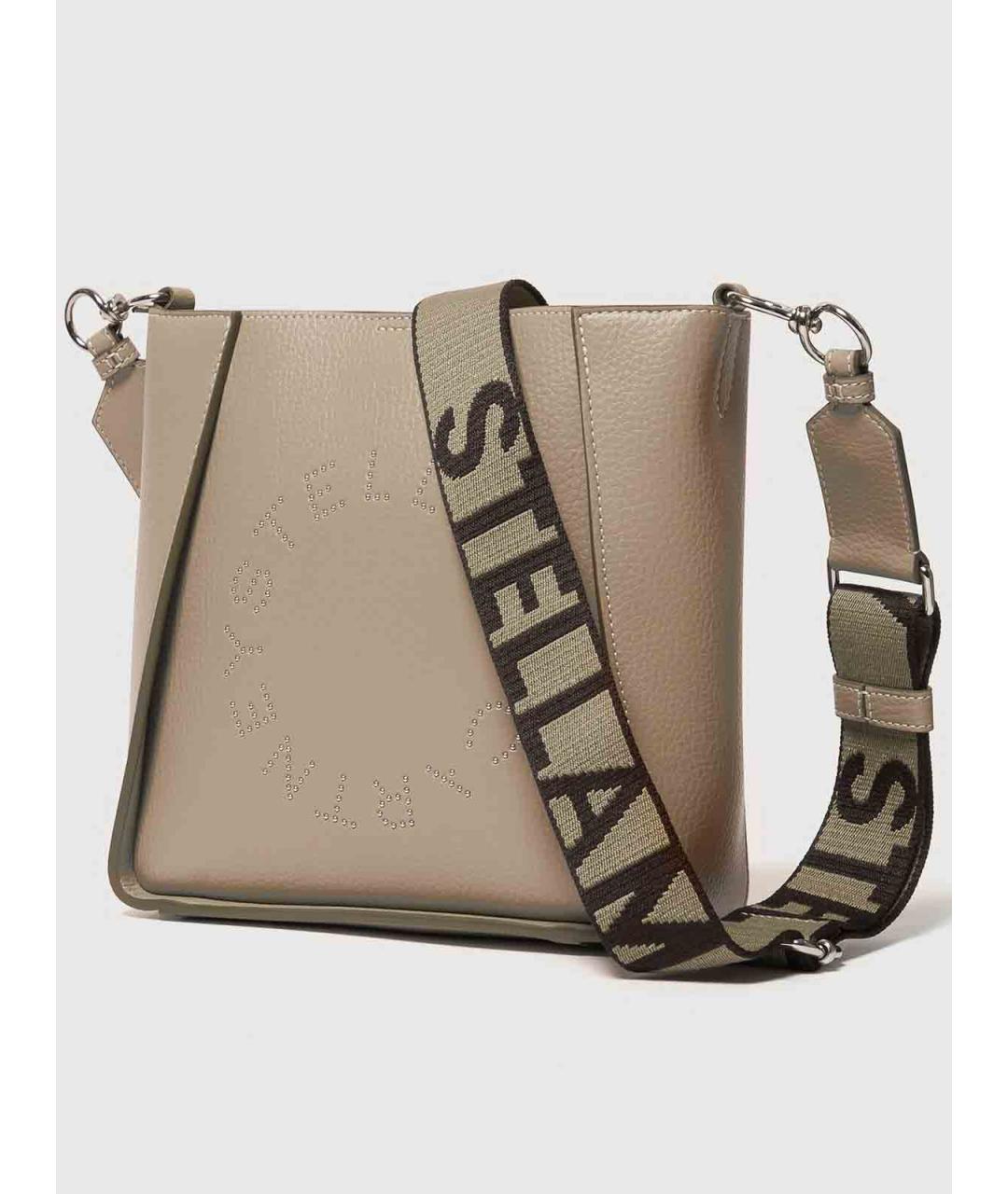 STELLA MCCARTNEY Бежевая сумка через плечо из искусственной кожи, фото 2