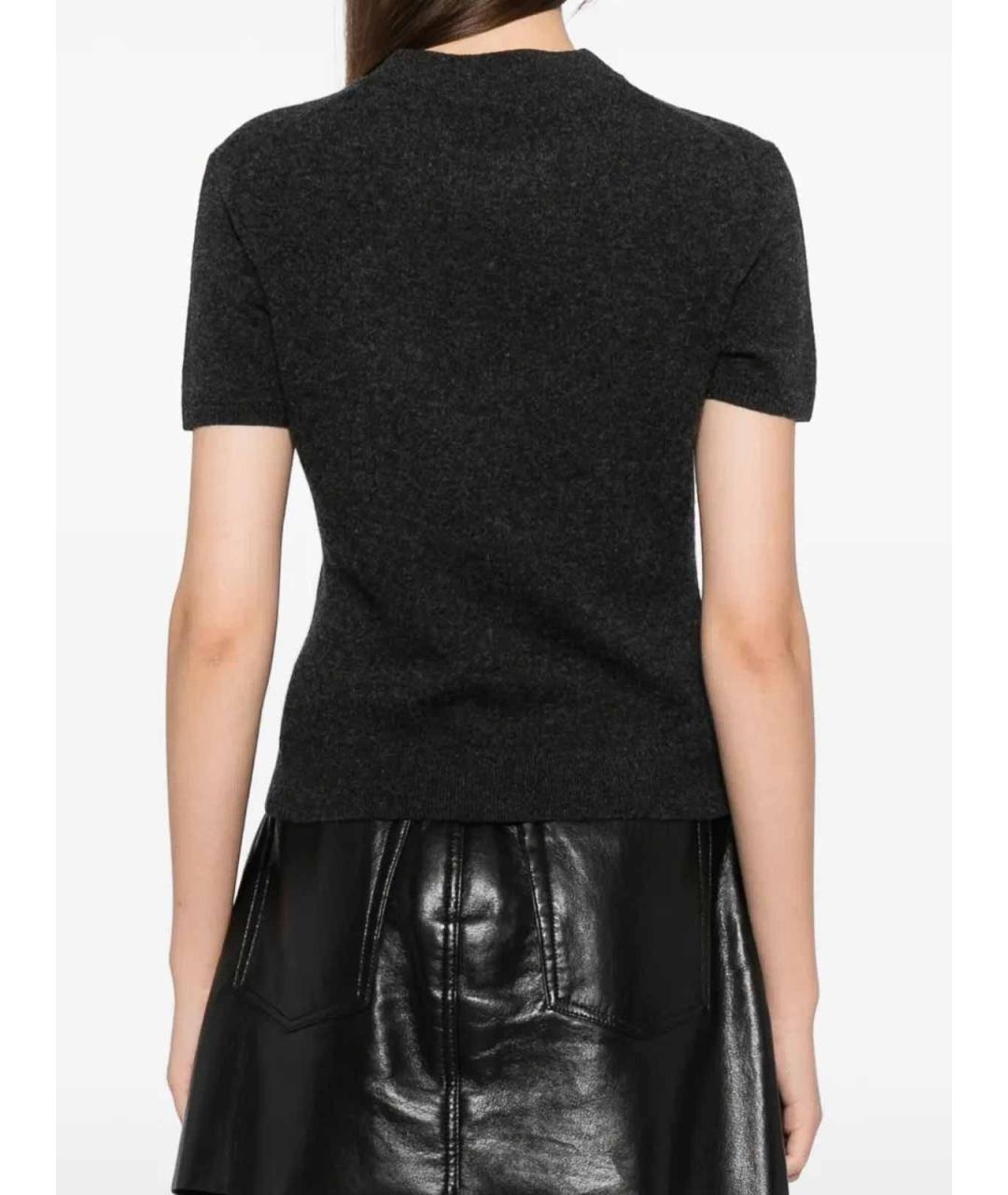 ALEXANDER WANG Серая шерстяная футболка, фото 4