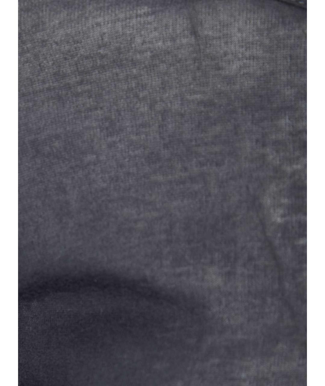 RICK OWENS Черная хлопковая футболка, фото 3