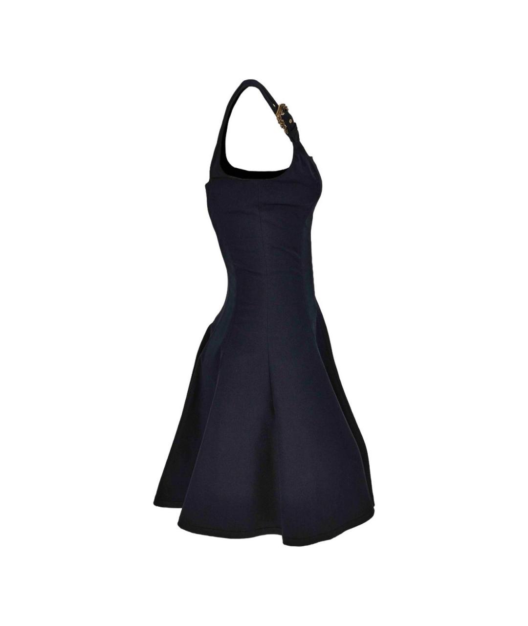 VERSACE JEANS COUTURE Черное хлопковое повседневное платье, фото 3