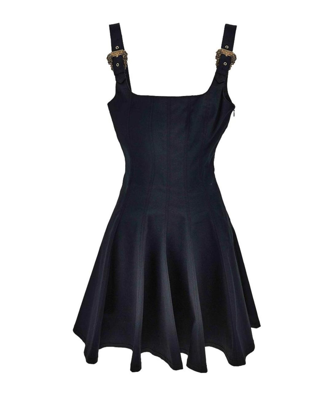 VERSACE JEANS COUTURE Черное хлопковое повседневное платье, фото 1