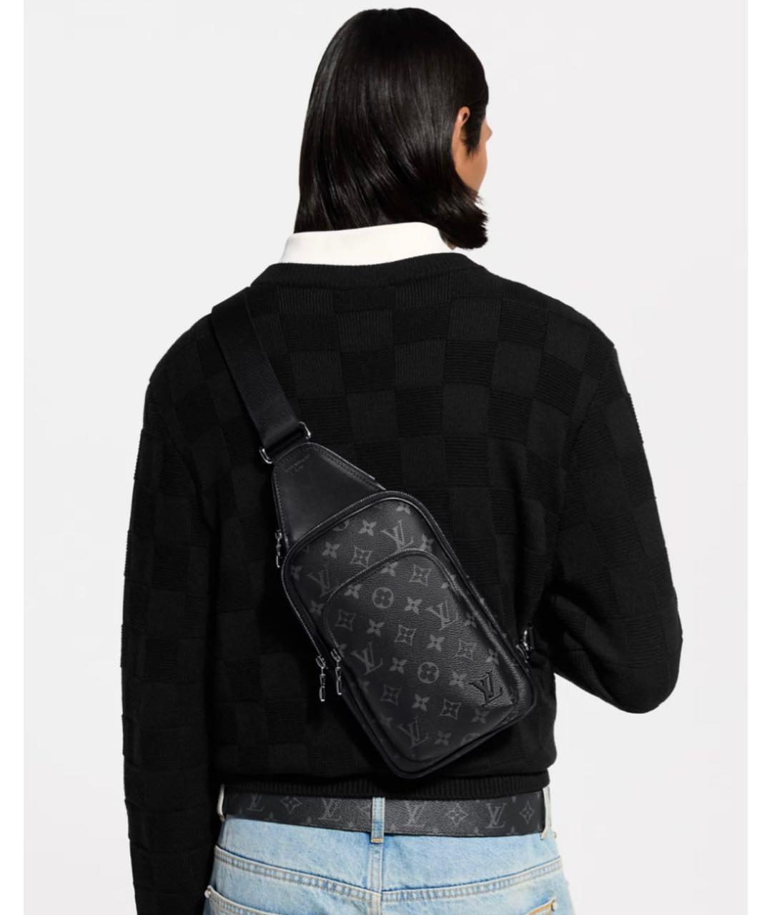 LOUIS VUITTON Черная сумка на плечо, фото 8